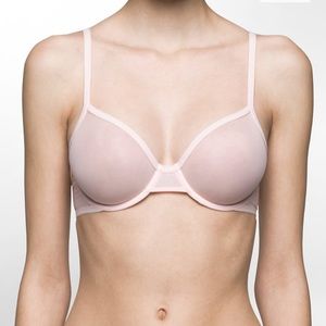 Sheer Marquisette Unlined Demi Bra